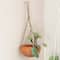 Hello Honey® 9.5" Terra Cotta Hanging Stoneware Planter with Cotton Hanger